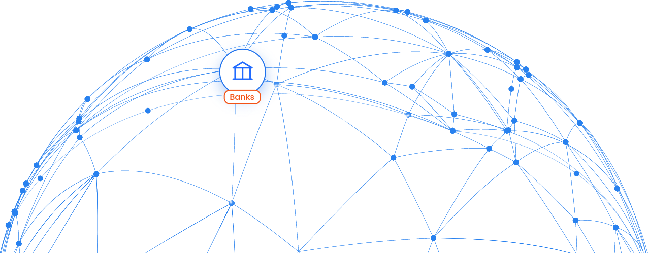 Connected financial institutions across the MobiFin network